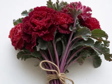Il cavolo riccio rosso ornamentale 